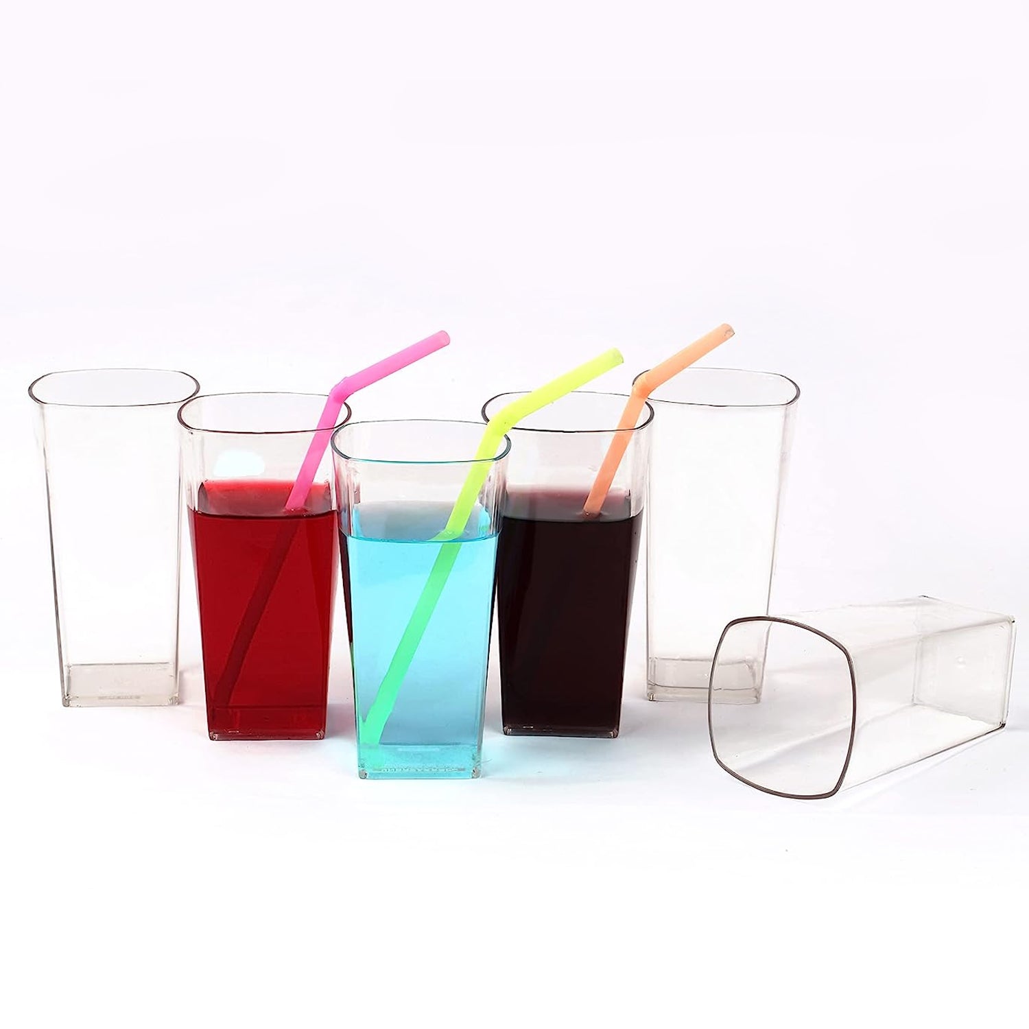 4973 Unbreakable Stylish Transparent Square Design Water/Juice/Beer/Wine Tumbler Plastic Glass Set ( 300 ML, Pack of 6) DeoDap 4973 Unbreakable Stylish Transparent Square Design Water/Juice/Beer/Wine Tumbler Plastic Glass Set ( 300 ML, Pack of 6) DeoDap